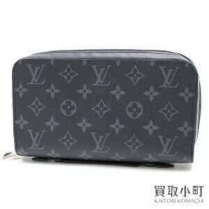 Louis Vuitton Zippy Monogram Eclipse Black Zipper Long Wallet Clutch Bag LV